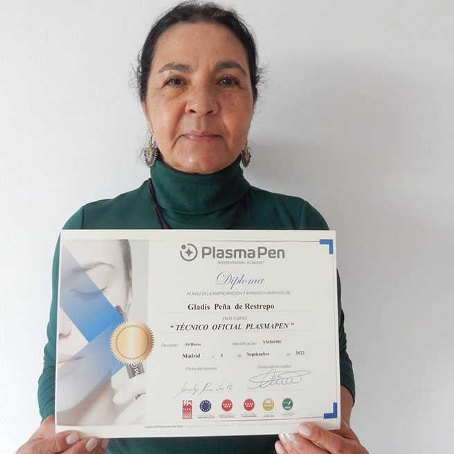 Gladys Peña de Restrepo : Técnico Especializado en PlasmaPen