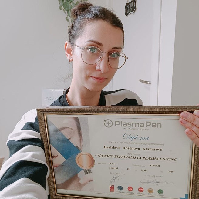 Desislava Rosenova Atanasova : Técnico Especializado en PlasmaPen